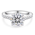 VVS1 3 Carat Moissanite engagement ring