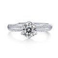 VVS1 Moissanite diamond resizable engagment ring 1 carat