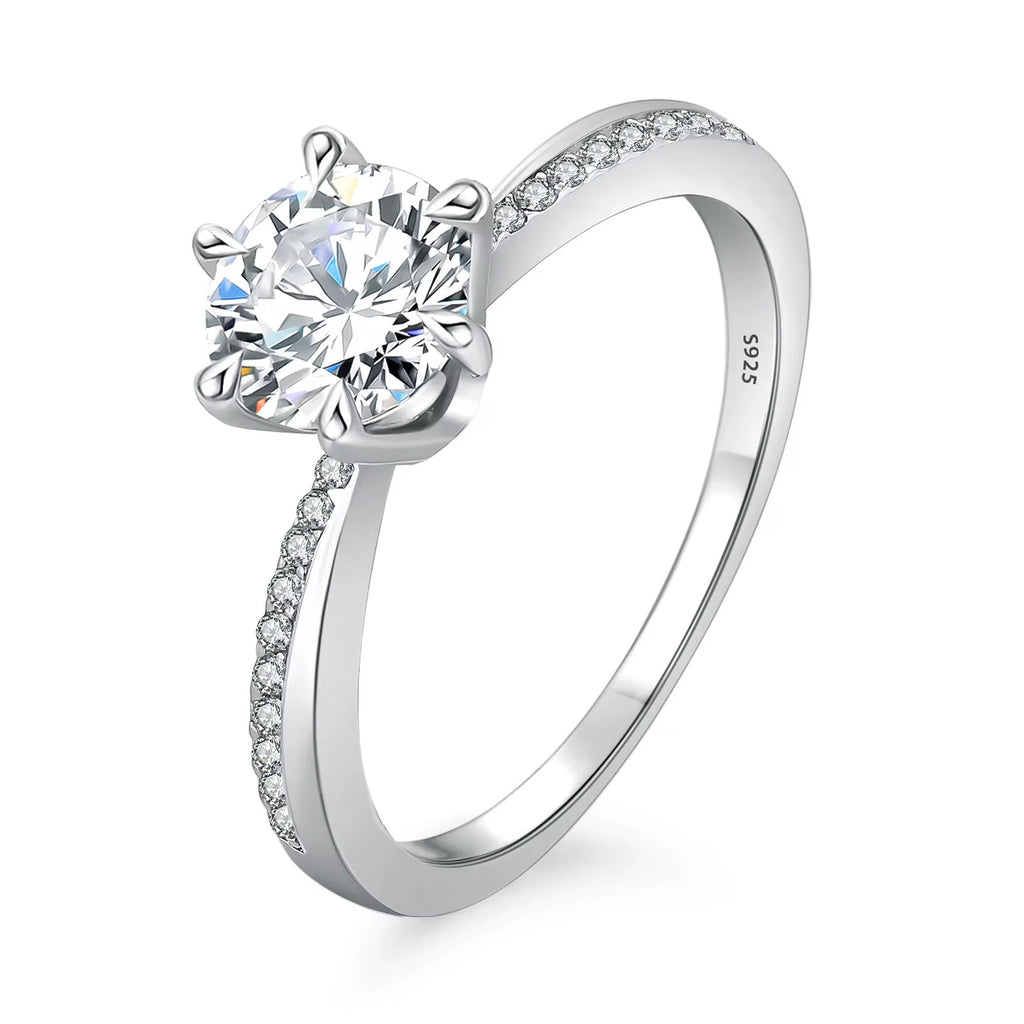 VVS1 Moissanite engagement ring 1 carat