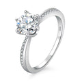 VVS1 Moissanite engagement ring 1 carat