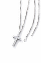 VVS1 Moissanite cross pendant cuban chain necklace 1.1 carat