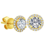 VVS1 Moissanite stud earrings 0.5-1.5 carat
