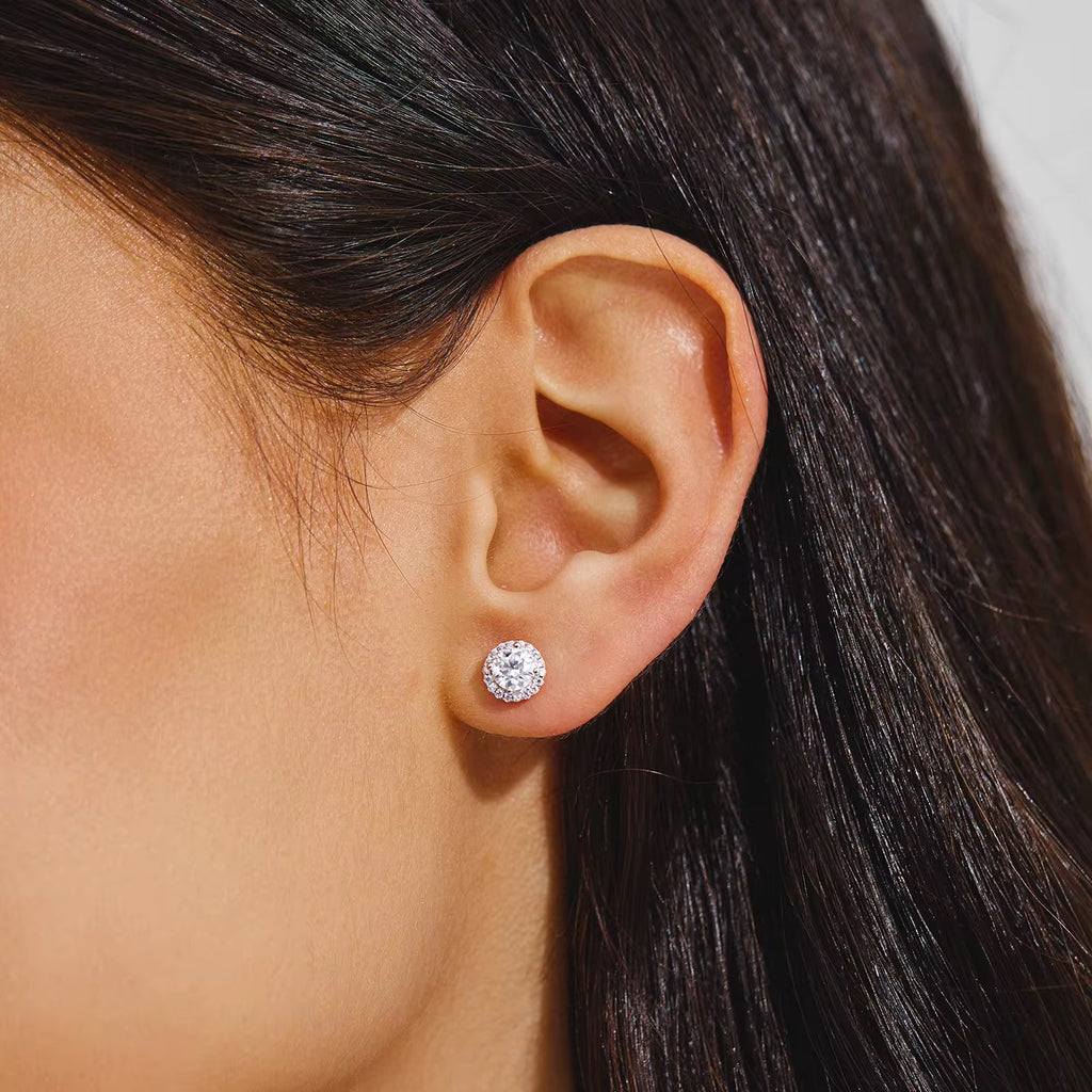 VVS1 Moissanite stud earrings 0.5-1.5 carat
