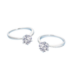 VVS1 Moissanite engagement ring 1 carat